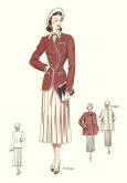 1949 Facon Tailleur Trade Fashion Design Images 