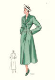 1949 Facon Tailleur Trade Fashion Design Images 