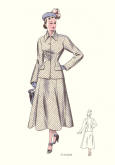 1949 Facon Tailleur Trade Fashion Design Images 