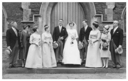 Carole and her husband Roger who married in 1963 at St. Martin's Church Caerphilly, South Wales in the UK