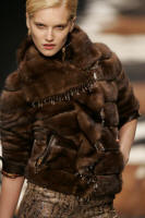 Julian Macdonald mahogany mink jacket 