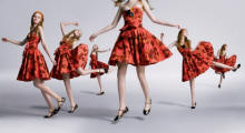 Miss Selfridge dresses worn with flat shoes