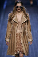 Dior's Pastel mink leathered trench coat