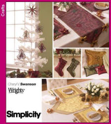 Simplicity Pattern 4313 Xmas Decor in the Home