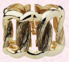 This gold tone cuff is also by Calow and is available from John Lewis stores.