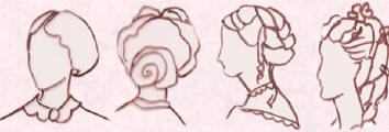 Pictures of Victorian and civil war hairstyles fashion history.