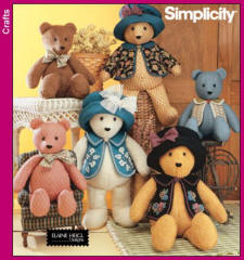 Simplicity Pattern 5461 Teddy Bears