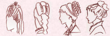 Pictures of late Victorian hair.  Fashion history.