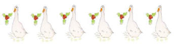 Six Geese a-laying.