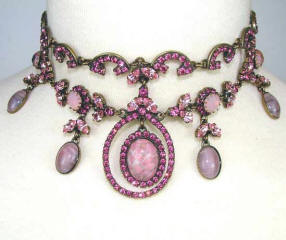 Many Butler and Wilson styles like this pink crystal choker can be had at www.treasurebox.co.uk .