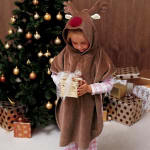 www.next.co.uk reindeer garment  - Rodney Children's Poncho  100% cotton. Sizes 3/5 years (60cm chest 60cm length) 6/8 years (63cm chest 70cm length) 975-372-G40 �15.99