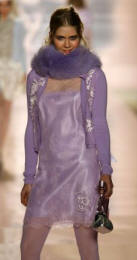 Blugirl lilac fox ring with dress.