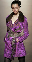 Christian Lacroix silk jacquard jacket with mink collar - 2006 Fashion History
