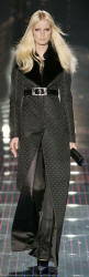 Gucci coat with mink collar trim.