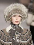 Fox fur headband hat - Hermes