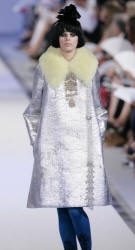 Silver Couture Fur Fashion Fall 2006 - Christian Lacroix Coat