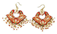 Indian Lac Costume Jewellery Earrings