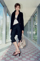 BLACK ASYMMETRIC MILITARY MELTON COAT �75 �114