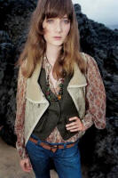 RUST COLOURED FLORAL CHIFFON BLOUSE �35 �53 