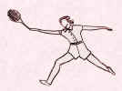 Picture of tennis shorts. Fashion history of sports wear.
