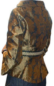 Brocade jacket back.