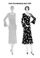 April 1930 - Good Housekeeping Fashion Dresses - Pleats