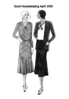 April 1930 - Good Housekeeping Fashion Images - Dress and Easy Suit