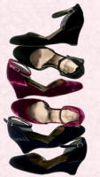 Velvet wedges from Boden