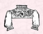 Edwardian ready made decorative yoke for a baby gown. 