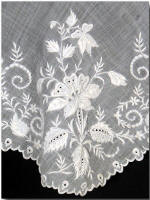Detail of Civil War Era Whitework Fichu.
