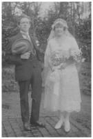 The wedding couple Edith and Bert Courtney 1923 