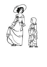 Georgian girls in dress 1775 to 1795