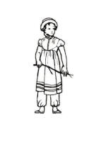 Colouring in Pictures of Regency Children's Costume 1810