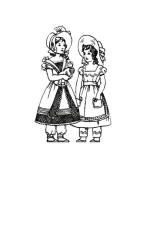 1830 Colouring in Picture of Children's Costume 