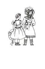 1830 Girls in fashionable dresses