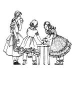 Colouring in Pictures of Early Victorian Children's Costume 1840