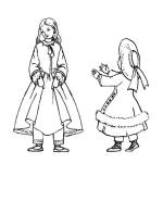 Colouring in Pictures of Victorian Children's Costume 1850