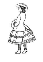 Colouring in Pictures of Victorian Children's Costume 1855