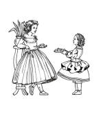 Colouring in Pictures of Victorian Children's Costume 1860