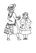 Young girls in bustle costume 1875