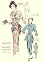 Fashion sewing pattern design 3011 and 3012