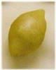 Coloured marzipan lemon fruit.