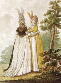 Heideloff's Gallery of Fashion Day Dresses of 1796