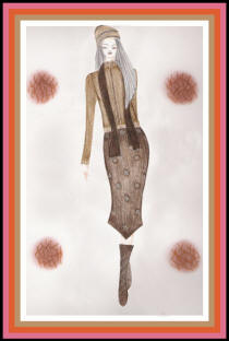 Fashion Drawing by Ishleen Sawhney of Delhi