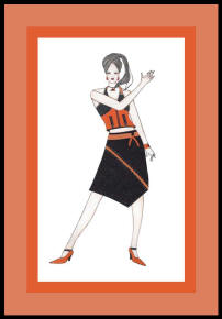 Fashion Drawing by Ishleen Sawhney of Delhi