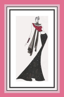 Fashion Drawing by Ishleen Sawhney of Delhi