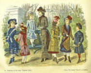 1881 Fashion plate with children