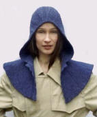 Felted rain hood by Constance Willems