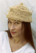 Pagoda influenced straw hat by Constance Willems Designs.