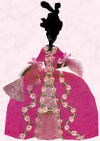 Fashion history and costume history picture of fashion costume fabric collage.